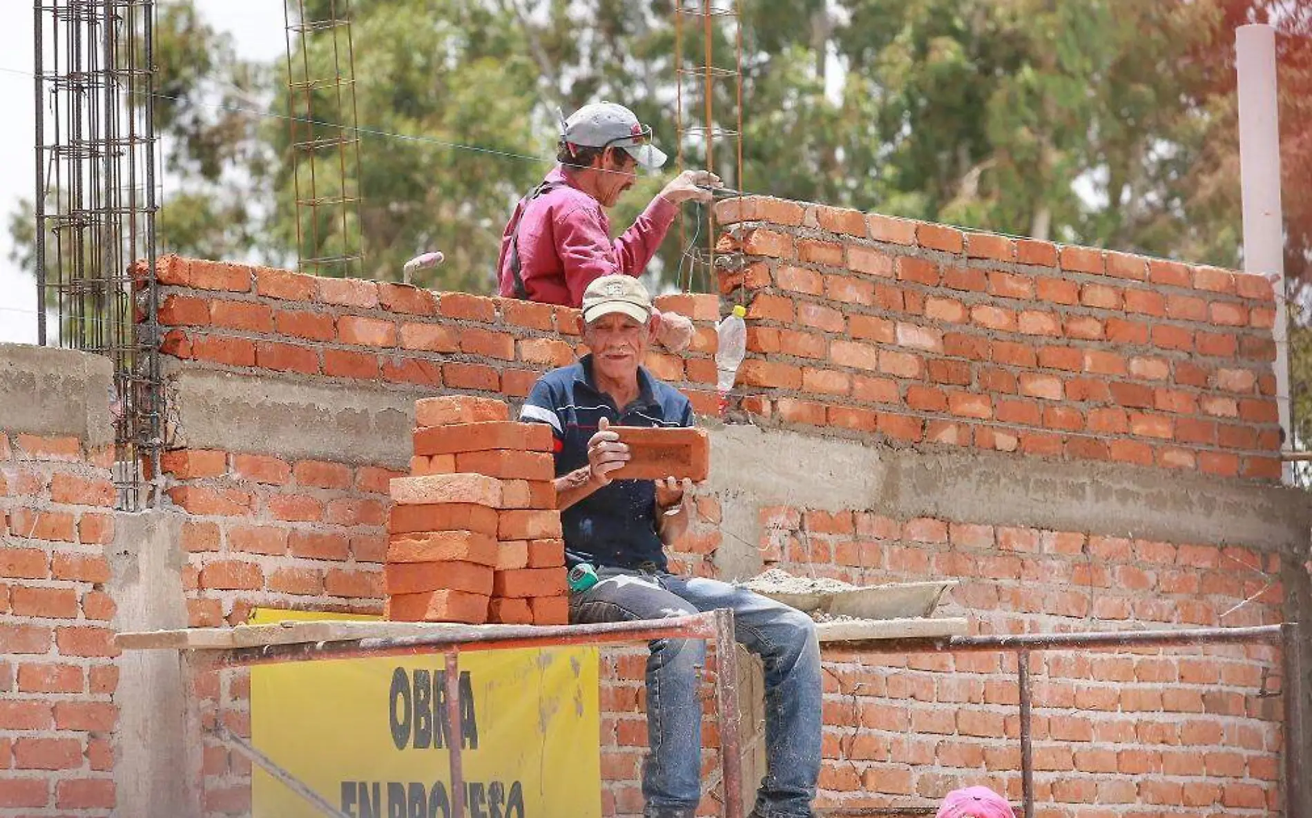 Obra en construcción en Durango